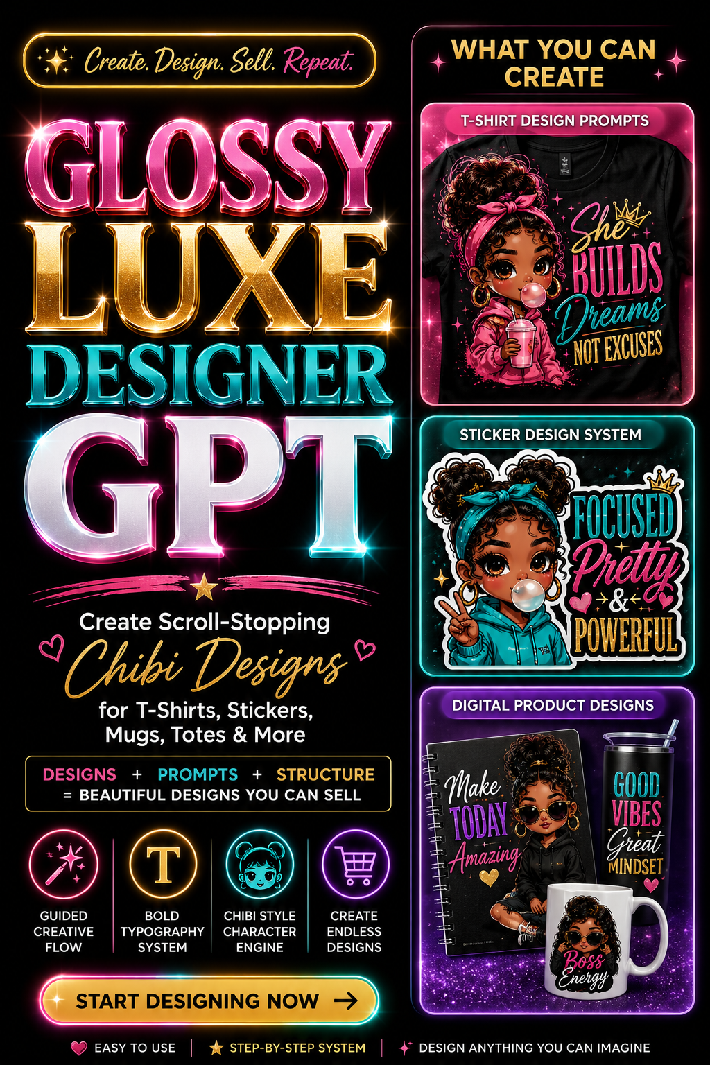 Glossy Luxe Designer GPT preview