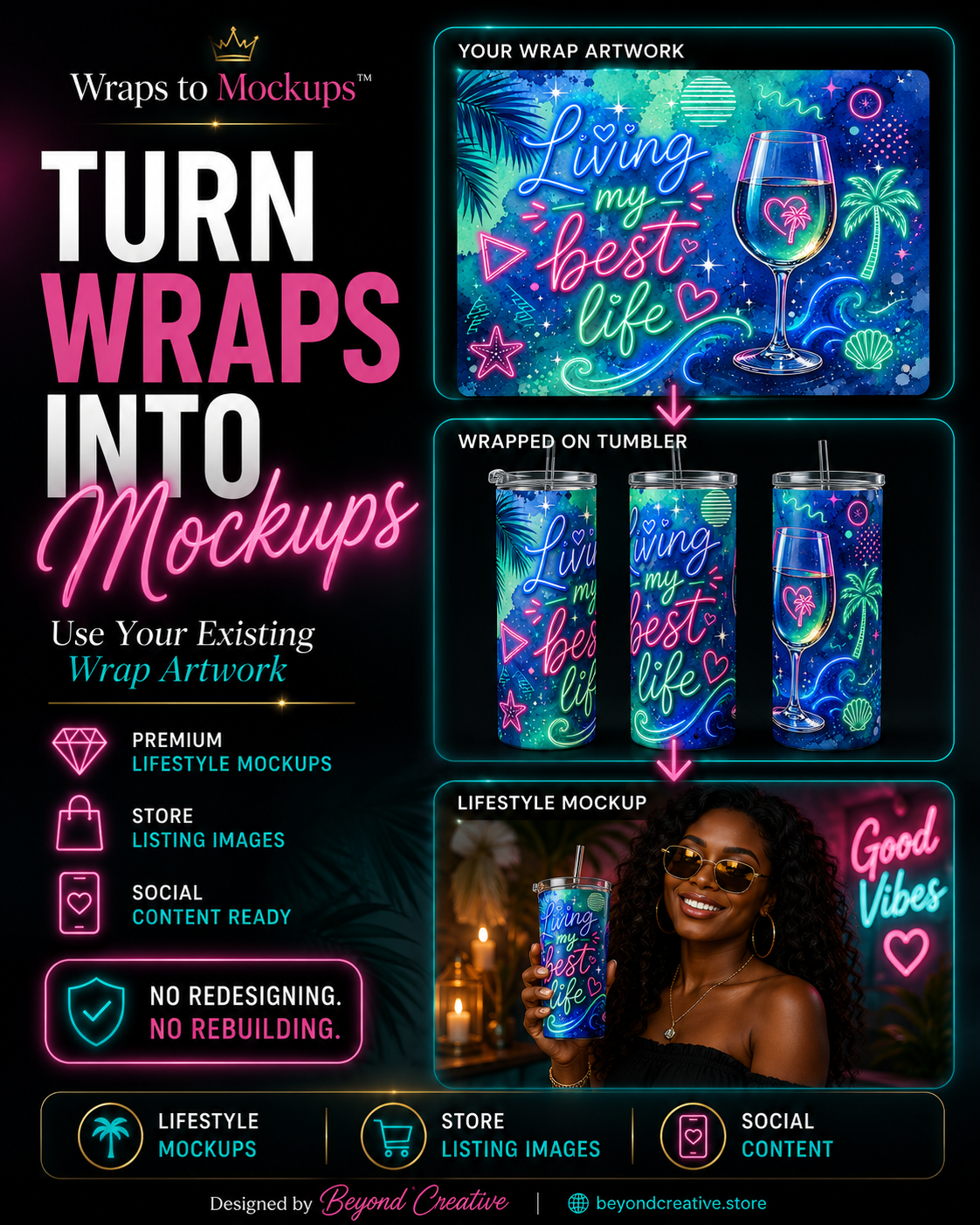 Wraps to Mockups preview